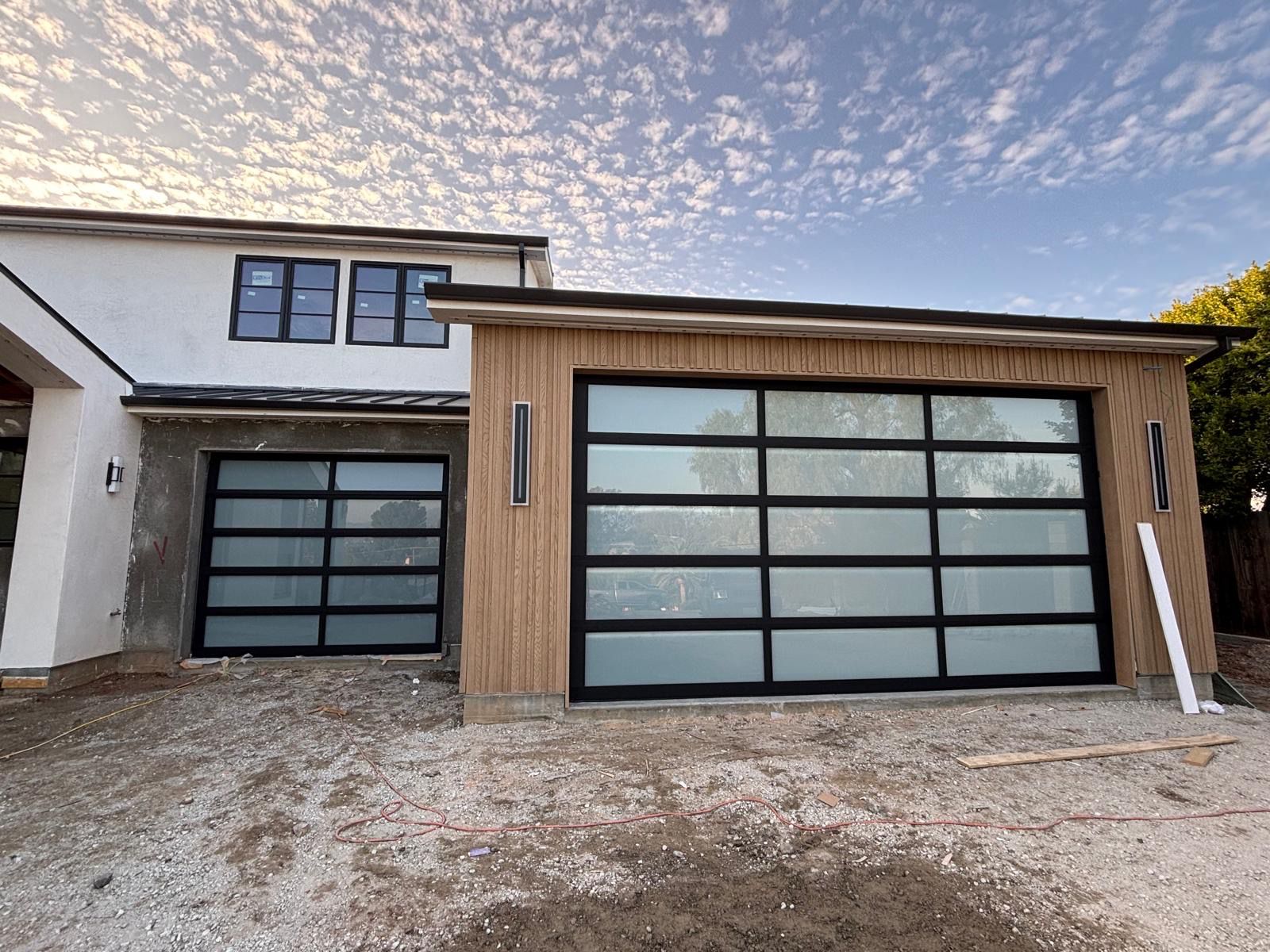 New garage door installation